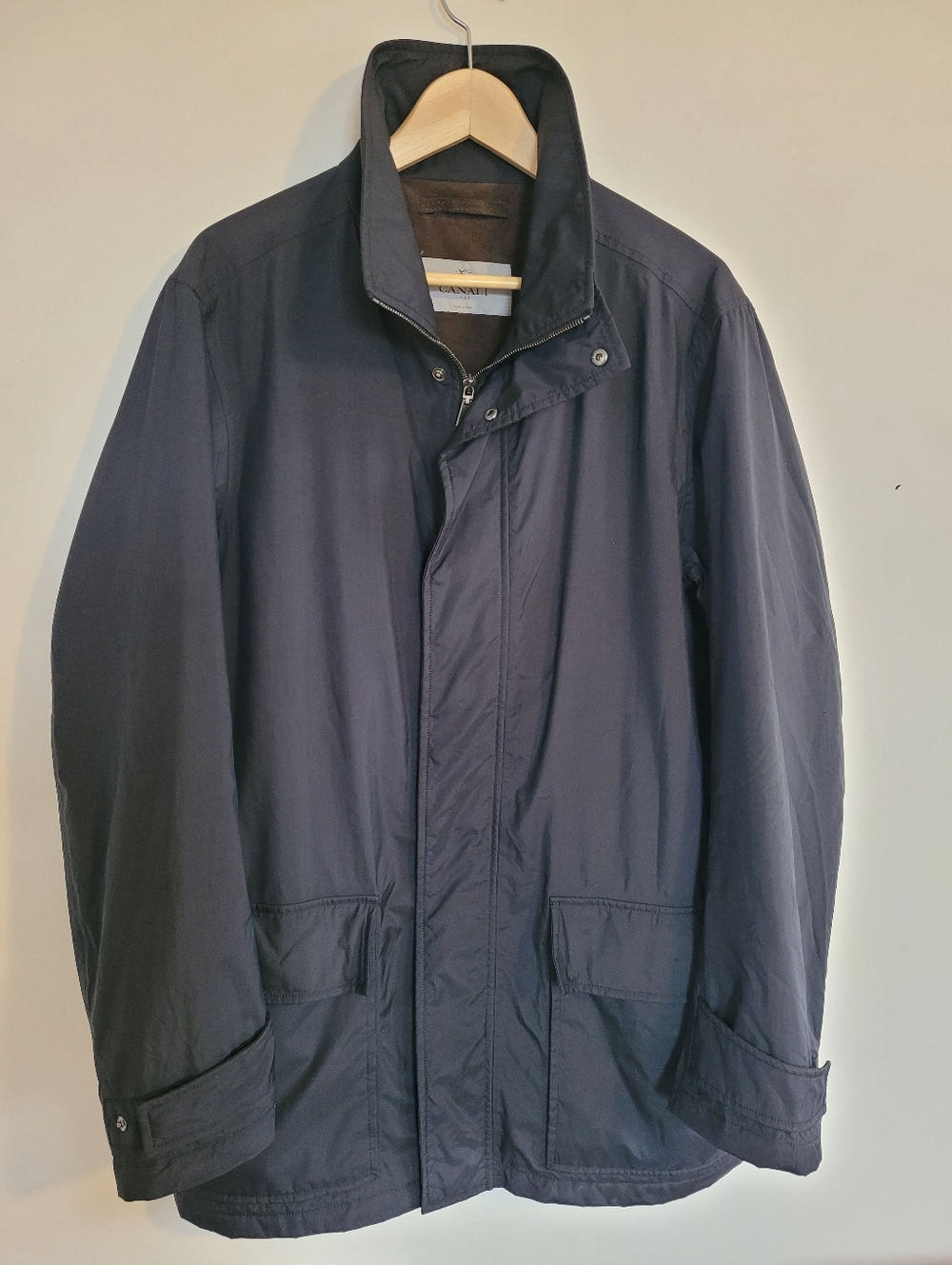 Canali Rain & Wind Tech Jacket – Made in Italy – Modello O10129 –  54 EU 44 US